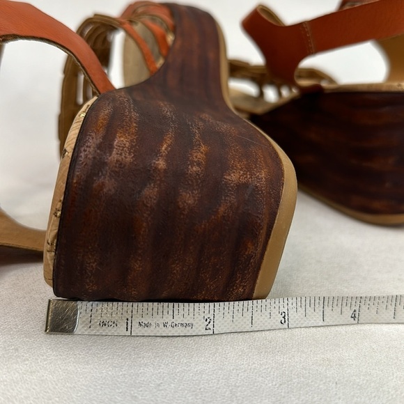 Korks Marley Wedge Heel Sandal Orange 8 - Picture 12 of 12